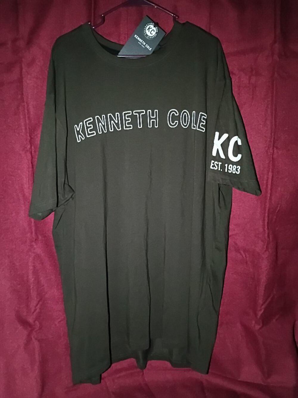 Kenneth Cole Techni-Cole Olive T-Shirt (NWT)